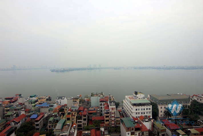 Luxury 03 bedrooms apartment with lake view for rent in Gold Westlake Building, Tay Ho district 